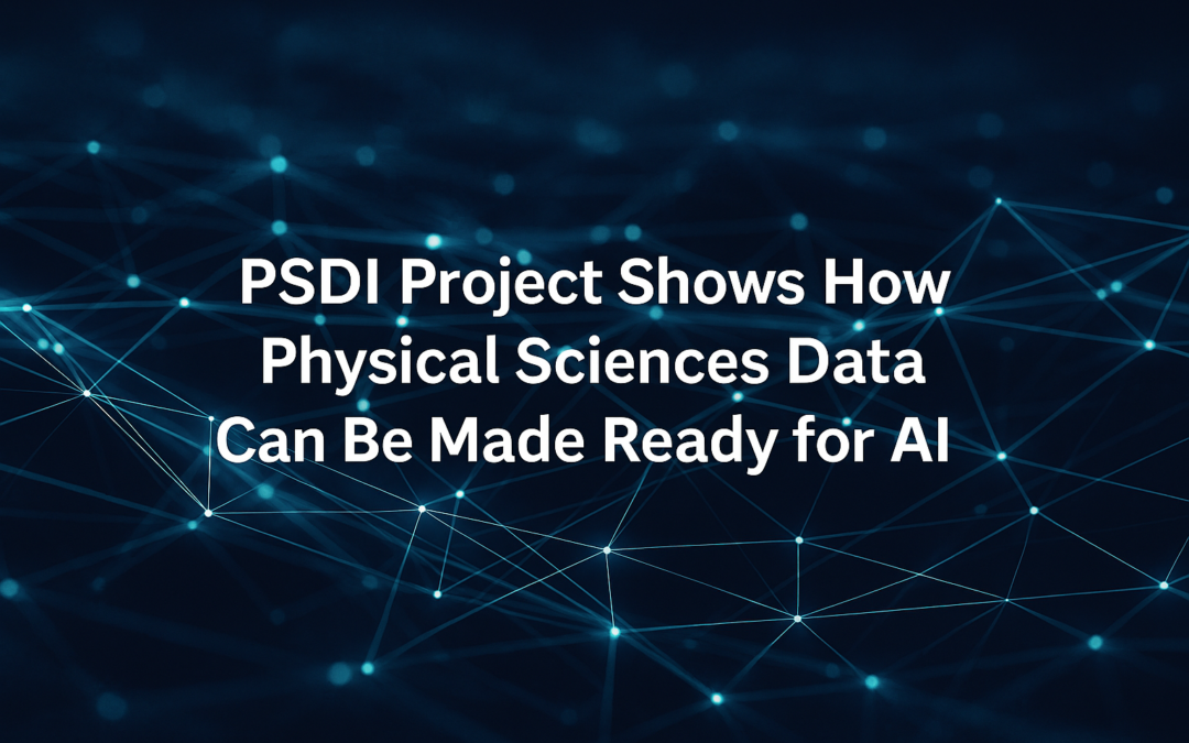 PSDI Project Shows How Physical Sciences Data Can Be Made Ready for AI