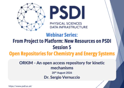 From Project to Platform: New Resources on PSDI – Session 5: webinar recording available