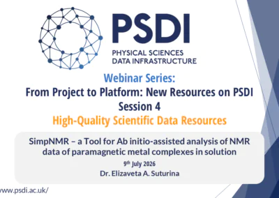 From Project to Platform: New Resources on PSDI – Session 4: webinar recording available